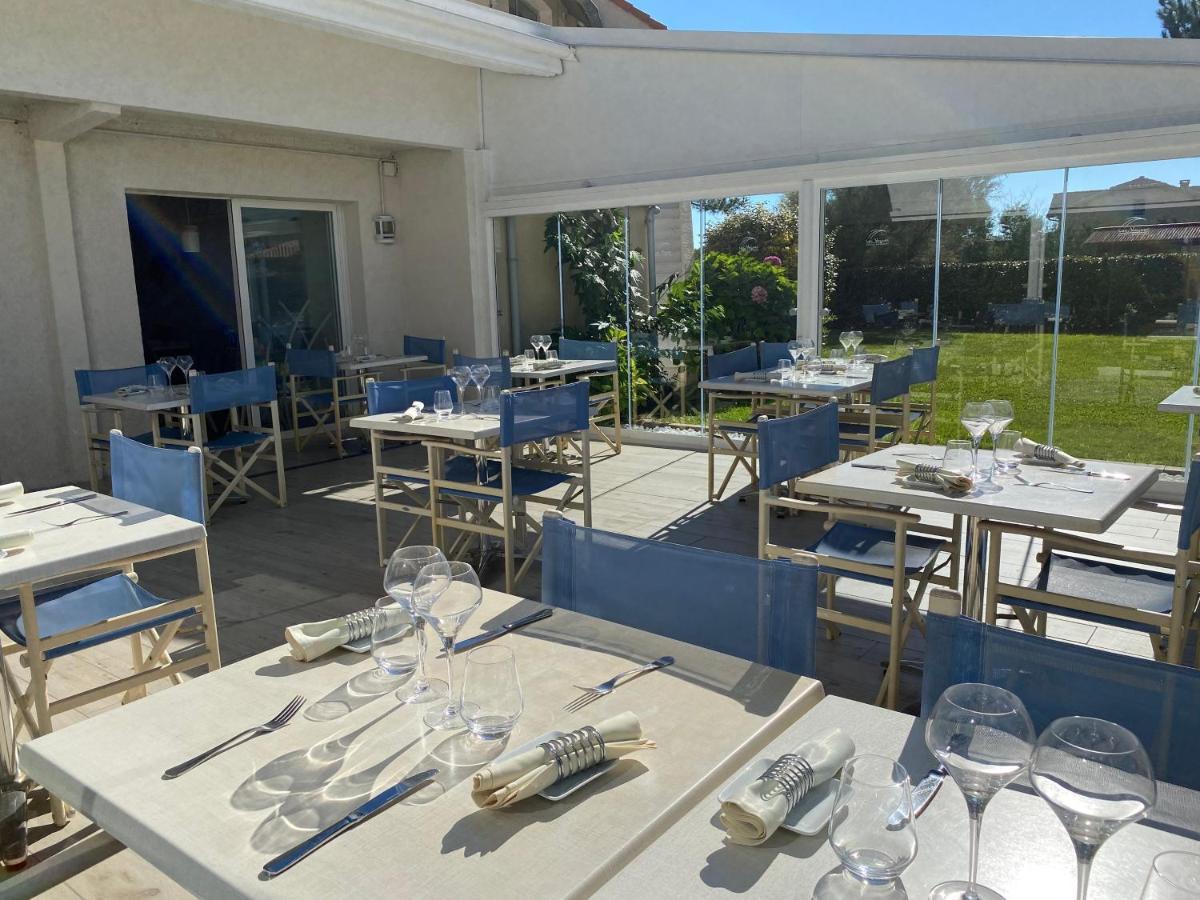 Les Vagues Hotel Restaurant Biscarrosse-Plage Exterior photo
