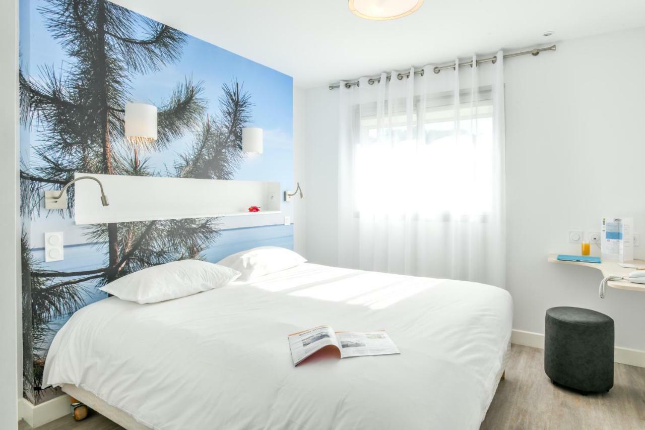 Les Vagues Hotel Restaurant Biscarrosse-Plage Exterior photo