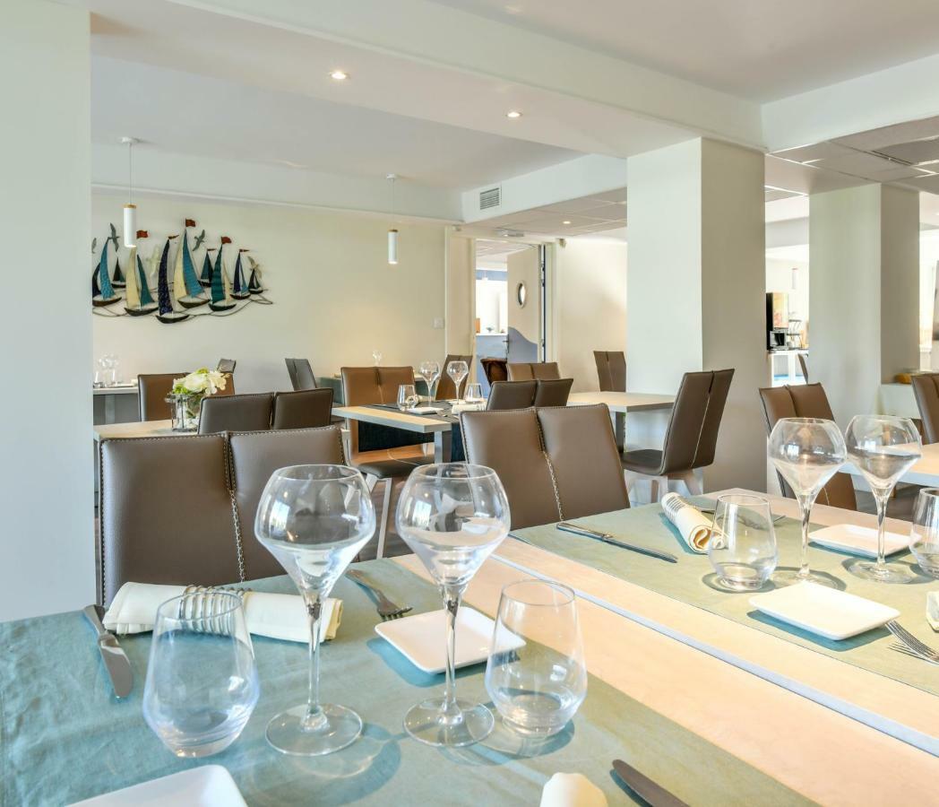 Les Vagues Hotel Restaurant Biscarrosse-Plage Exterior photo